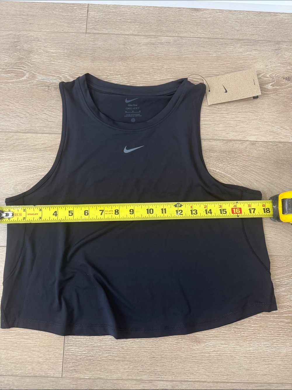 Nike Black Women's Cropped Performance Tank dri-fit - Picture 5 of 11
